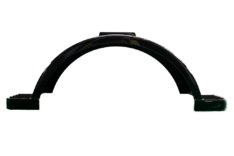 2 Aluminum Trailer Fenders Black – Bolt-On, 45″x10″, for 15″ Wheels, Heavy Duty