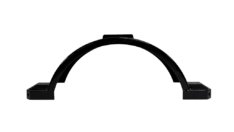 2 Aluminum Trailer Fenders Black – Bolt-On, 45″x10″, for 15″ Wheels, Heavy Duty