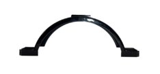 2 Aluminum Trailer Fenders Black – Bolt-On, 45″x10″, for 15″ Wheels, Heavy Duty