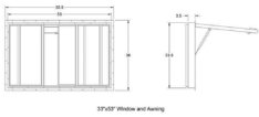 Commercial-Grade Concession Trailer Serving Window with Sliding Tempered Glass