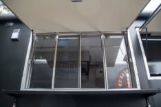 Commercial-Grade Concession Trailer Serving Window with Sliding Tempered Glass