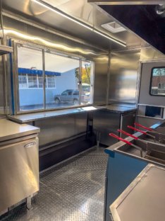 Commercial-Grade Concession Trailer Serving Window with Sliding Tempered Glass