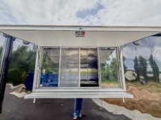 Commercial-Grade Concession Trailer Serving Window with Sliding Tempered Glass
