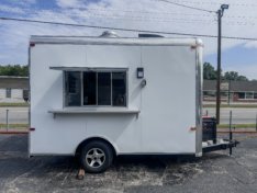 Commercial-Grade Concession Trailer Serving Window with Sliding Tempered Glass