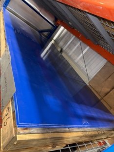 17 Sheets 0.030″x49″x94″ Aluminum Trailer Skin Panel Deep Blue Exterior