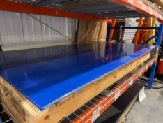 17 Sheets 0.030″x49″x94″ Aluminum Trailer Skin Panel Deep Blue Exterior